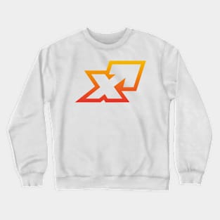 Sagittarius Orange Gradient Outline Crewneck Sweatshirt